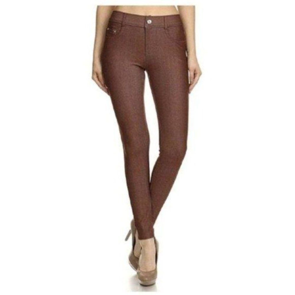 Yelete Khaki Coffee Size Small Skinny Jeans